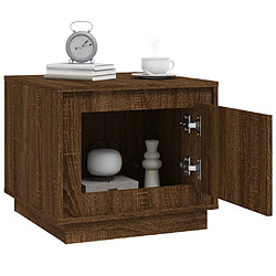 Avis vidaXL Table basse chêne marron 51x50x44 cm bois d'ingénierie