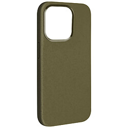 Avizar Coque pour iPhone 15 Pro Silicone Anti-traces Recyclable Classic Case Bio Kaki