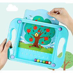 Universal 3D Jouets éducatifs pour enfants Puzzle pour bébés Labyrinthe Montessori Jeu d'équilibre Jouets pour enfants 24 ans Carte de dessin animé & 124 ; Puzzle (bleu)