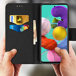 Avis Avizar Housse Samsung Galaxy A51 5G Porte-carte Support Vidéo Fancy Style Noir