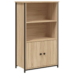 vidaXL Buffet haut chêne sonoma 62x32x103,5 cm bois d'ingénierie