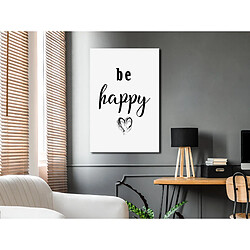 Artgeist Tableau - Be Happy (1 Part) Vertical [20x30]