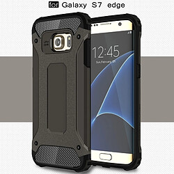 Wewoo Coque renforcée noir pour Samsung Galaxy S7 Edge / G935 Armure Tough TPU + PC