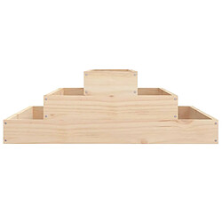 Acheter vidaXL Jardinière 80x80x27 cm Bois massif de pin