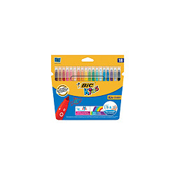 BIC KIDS Feutre Kid Couleur medium, étui en carton de 18 ()