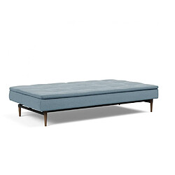 Acheter Inside 75 Canapé design DUBLEXO STYLETTO convertible lit 115*210 cm pieds chene fonce tissu Soft Indigo