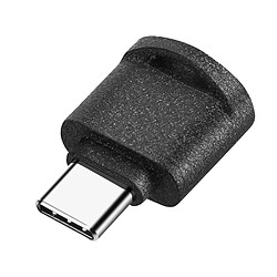 Avizar Mini Lecteur Carte micro SD et TF, Adaptateur USB-C Noir