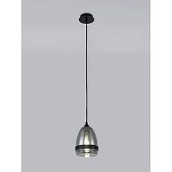 Avis Luminaire Center Suspension design 1 ampoule Noir mat