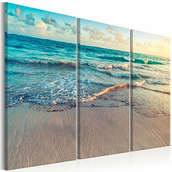 Paris Prix Tableau Imprimé 3 Panneaux Beach in Punta Cana 60 x 90 cm