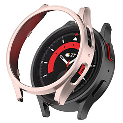 Coque en TPU anti-rayures, cadre creux pour votre Samsung Galaxy Watch 5 Pro 45mm - or rose