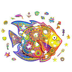 Avis UNIDRAGON Puzzle en bois 196 pcs Shining Fish Moyen 32x24 cm