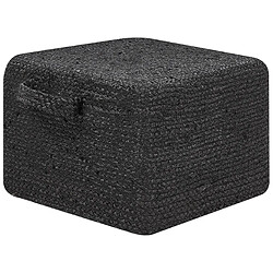 Beliani Pouf DHADAR Noir 45 cm 45 cm 