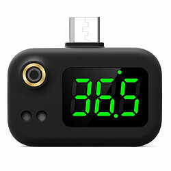 Justgreenbox Mini thermomètre infrarouge intelligent portatif sans contact avec téléphone portable intelligent - T6112211958576