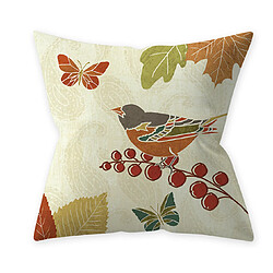 Avis P88 4pcs 45 * 45cm Thanksgiving Modèle d'oiseau Pêche Skin Hug Taie d'oreiller Maison de vacances Décoration Taie d'oreiller Sofa Coussin Coussin