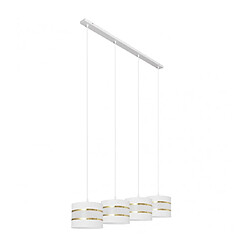 Helam Suspension Helen Tissu,Fer Or blanc 4 ampoules 115cm