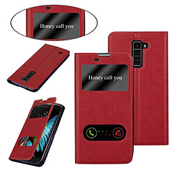 Acheter Cadorabo Coque LG K10 2016 Etui en Rouge