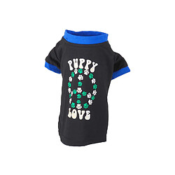 Dogi T-shirt pour chien Puppy Love - Taille M - Noir