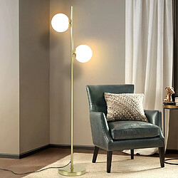 Acheter NETTLIFE Lampadaire Salon Moderne - Gold Design Lampadaire E27 Douille Lampe de sol avec interrupteur à pied -166cm