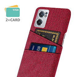 Coque en TPU anti-chocs avec porte-cartes, rouge pour votre OnePlus Nord CE 2 5G