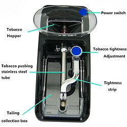 Avis Wewoo Boite à Cigarette Machine de roulage cigarettes automatique électrique facile à fabriquer des injecteurs tabac Rouleau EU Plug (Rouge)