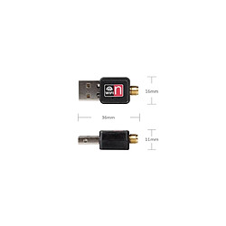 Acheter realtek 8188eus 150m adaptateur wifi sans fil usb avec antenne sma 2dbi