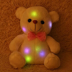 Universal 20cm mignon led coloré lumineux mini ours en peluche peluche jouet