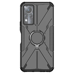 Coque en TPU anti-rayures, anti-chutte avec béquille annulaire réglable pour votre Infinix Note 11 - noir