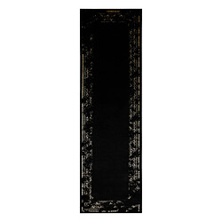 Avis RUGSX Tapis, le tapis de couloir GLOSS moderne 408C 86 Cadre élégant, glamour, art deco noir or 70x200 cm