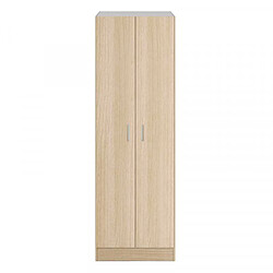 Dansmamaison Armoire 2 portes - Chêne - MULA