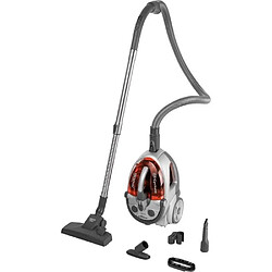 No Name Aspirateur sans sac - SENCOR - SVC 730RD-EUE2 - Moteur ECO 800 W - 76 dBA - 1,5 L - Systeme Cyclone - Argent / Rouge