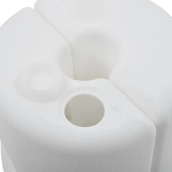 vidaXL Poids de tonnelle 4 pcs PE Blanc pas cher