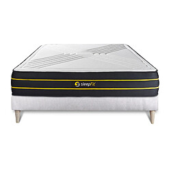 Sleepfit Ensemble sommier + matelas ULTRA micro ressorts ensachés et mémoire de forme 160x200