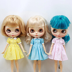 Acheter 12,5cm belle tenue robe vêtements pour blythe accessoires poupée jaune