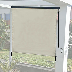 Decoshop26 Store enrouleur de fenêtre uuvent vertical brise-vue protection UV 50 250 x 180 cm crème-beige 04_0005775