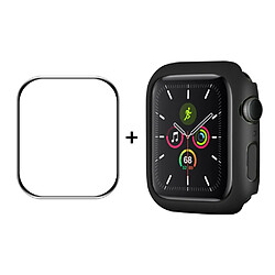 Enkay Coque en TPU caoutchoutée noir pour votre Apple Watch Series 7 45mm