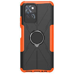 Coque en TPU anti-chocs avec béquille pour votre Infinix Note 10 Pro - orange