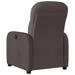 Acheter vidaXL Fauteuil inclinable Marron foncé Tissu