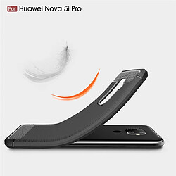 Acheter Wewoo Coque Souple TPU en fibre de carbone pour Huawei Nova 5i Pro rouge