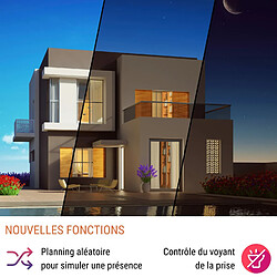 Avis Prise connectée Konyks Priska Max 3 FR - WiFi + Bluetooth, Fonctions avancées V3, 16A, Compteur de consommation, Compatible Alexa et Google Home & Tuya Blanc/Rouge