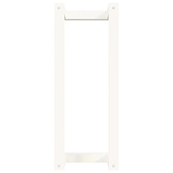 Acheter vidaXL Porte-serviette Blanc 23x18x60 cm Bois de pin massif