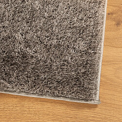 Avis vidaXL Tapis ISTAN à poils longs aspect brillant gris 100x200 cm