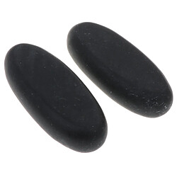 2X Fitness Black Hot Pierres d'énergie de massage pour relaxation au spa 8x3.2x1.5cm pas cher