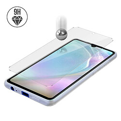 Avizar Coque Huawei P30 Silicone Gel + Film Ecran Verre Trempé transparent pas cher