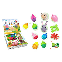 LALABOOM Coffret de perles educatives animaux de la ferme BL321