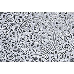 Avis Décoration murale DKD Home Decor Gris Métal Blanc Fer Mandala Arabe (2 Unités) (60 x 2 x 60 cm)