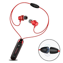 Wewoo Casque de sport BT315 Bluetooth Sans Fil Écouteur Stéréo 4.1 Avec Micro Basse Collier Magnétique Rouge