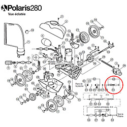 Ensemble filtre en ligne avec crepine pour polaris 280 - 48080 - POLARIS