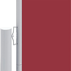 Avis Maison Chic Auvent latéral rétractable de balcon | Store extérieur | Auvent solaire Rouge 220x600 cm -GKD35116