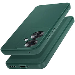 Avizar Coque pour Oppo Reno 11F Silicone Finition Mate Soft Touch Vert Foncé