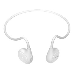 Avizar Écouteurs Bluetooth Design ouvert Contour d'oreilles Autonomie 6H Blanc